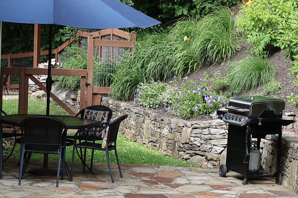 Gas Bar-B-Que Grill on Patio