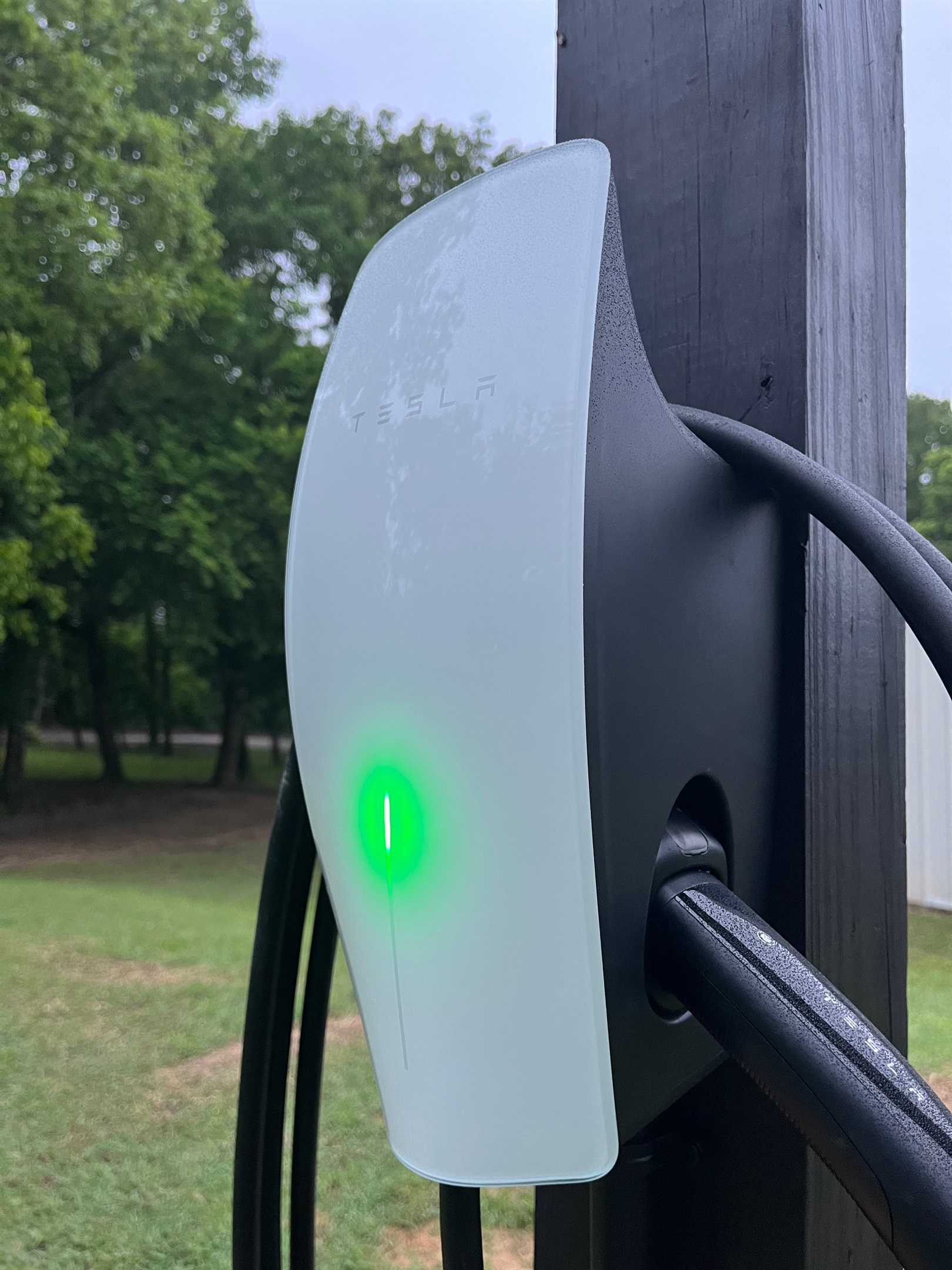 Free Tesla Universal EV charger for our overnight guests