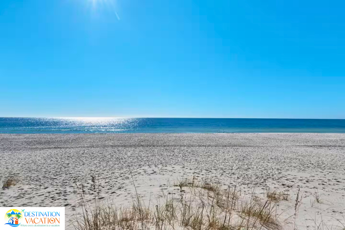 Wake up to peaceful sands and endless blue.