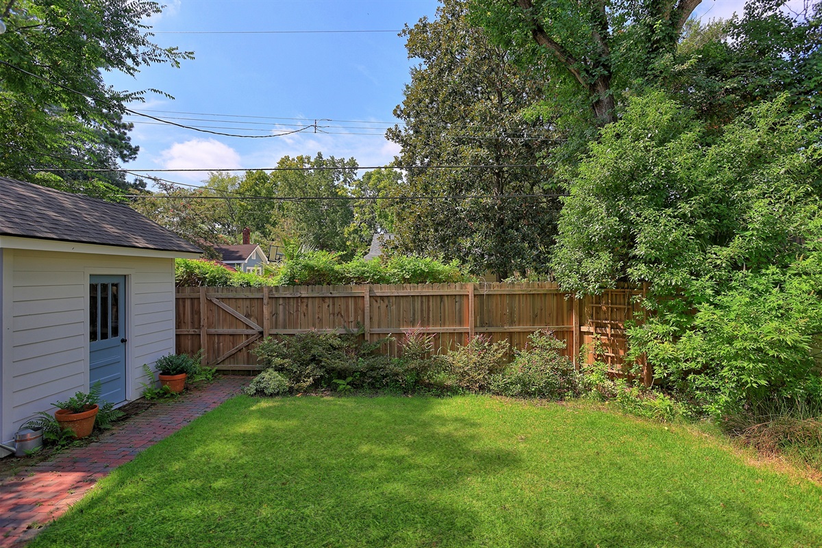 Let your furry friends roam safely in this secure and inviting outdoor space.