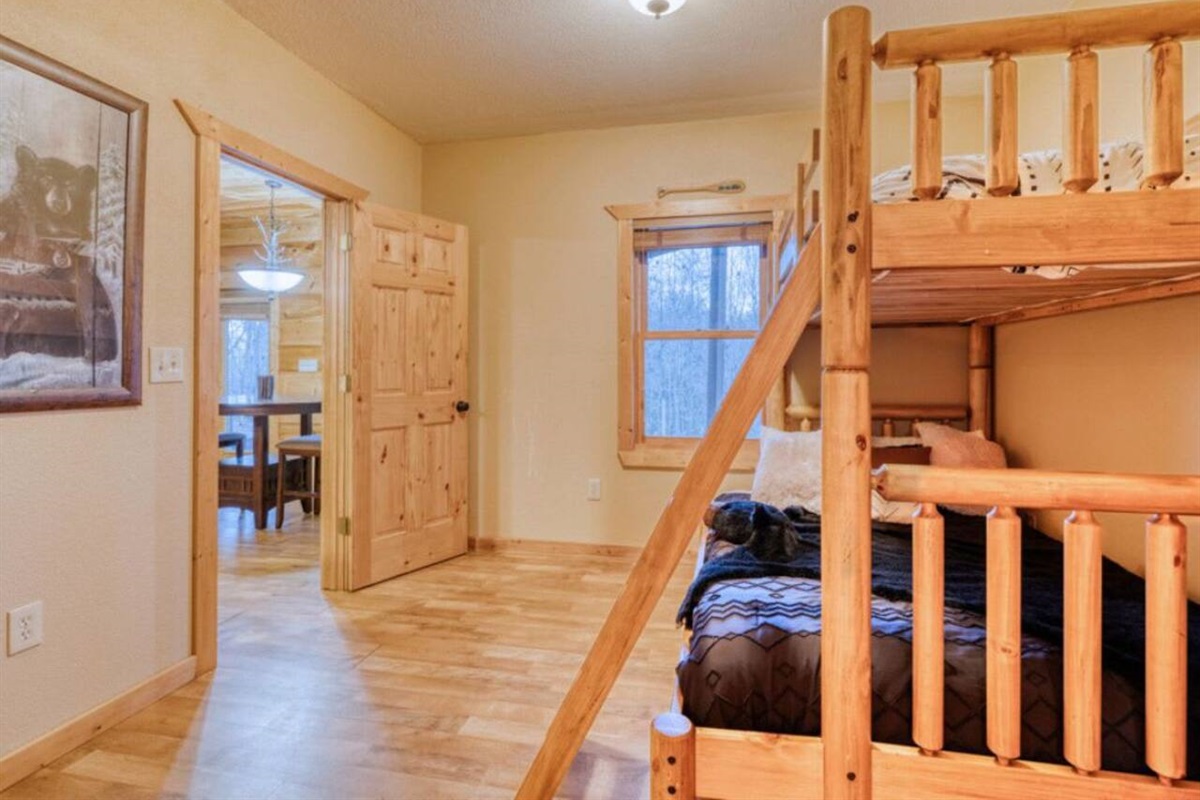 Another perspective of the bunk room.
