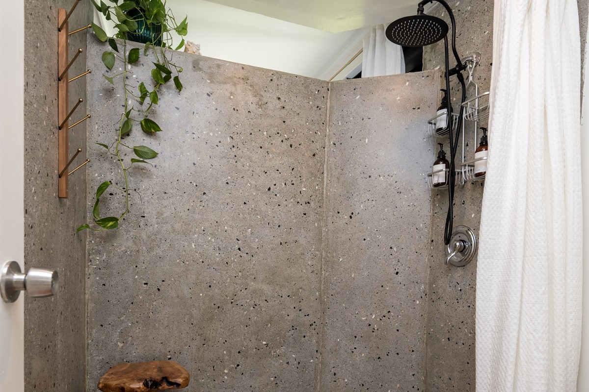 Feel rejuvenated in this earthy, zen-inspired bathroom retreat.