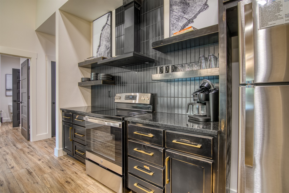 Kitchen stocked for your use