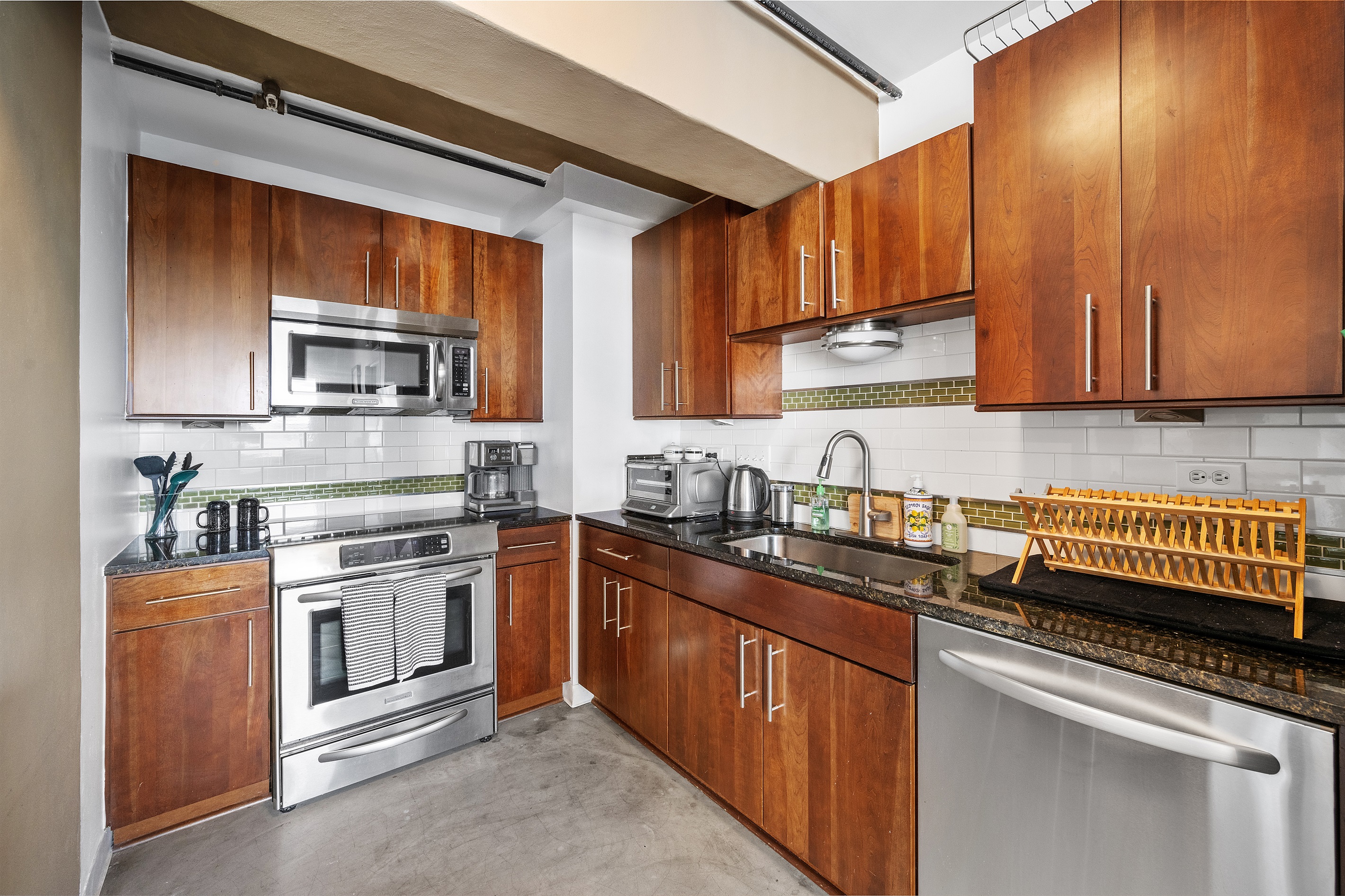 Kitchen with everything you need to cook a great meal