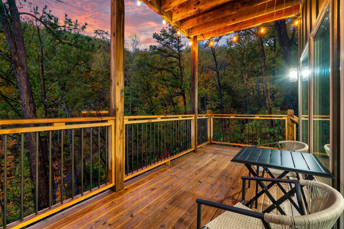 Elevate your outdoor dining experience on our deck