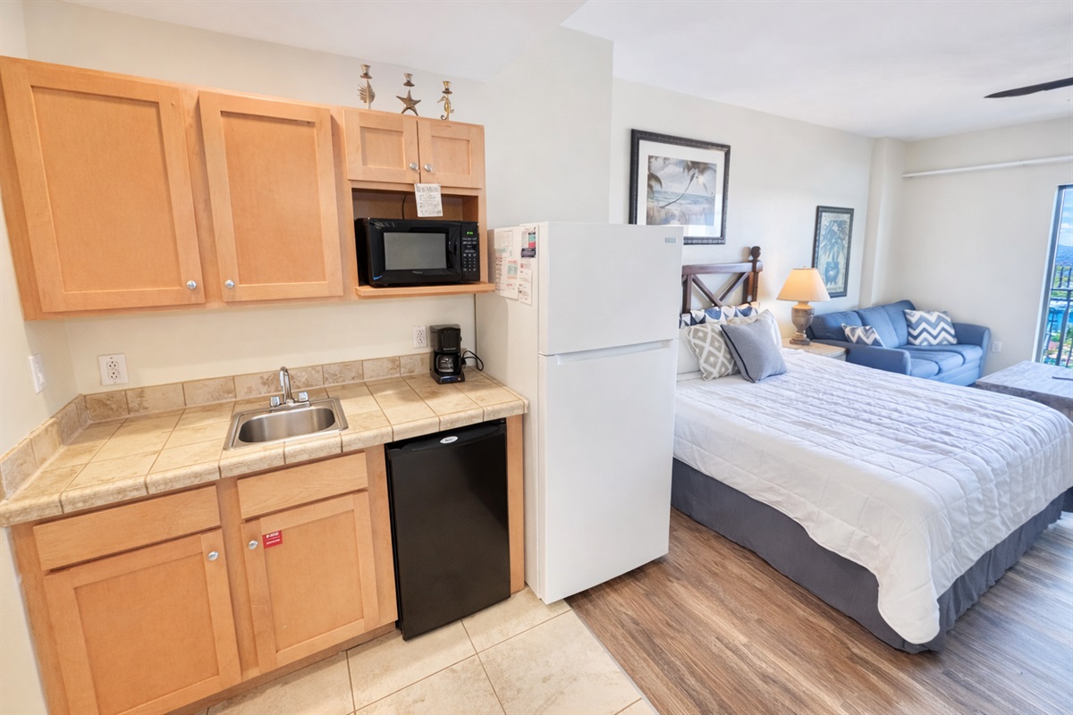 Kitchen available for light cooking