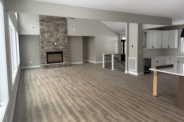 Kitchen and great room, construction update 1/31/26.