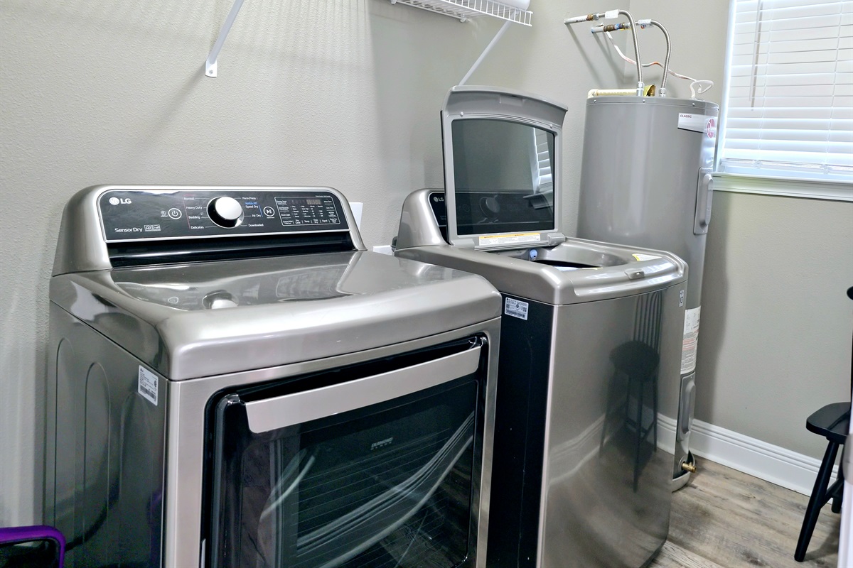 Full size washer and dryer