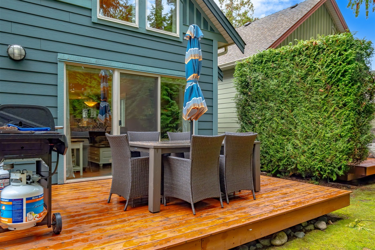 Fire up the grill and enjoy the patio