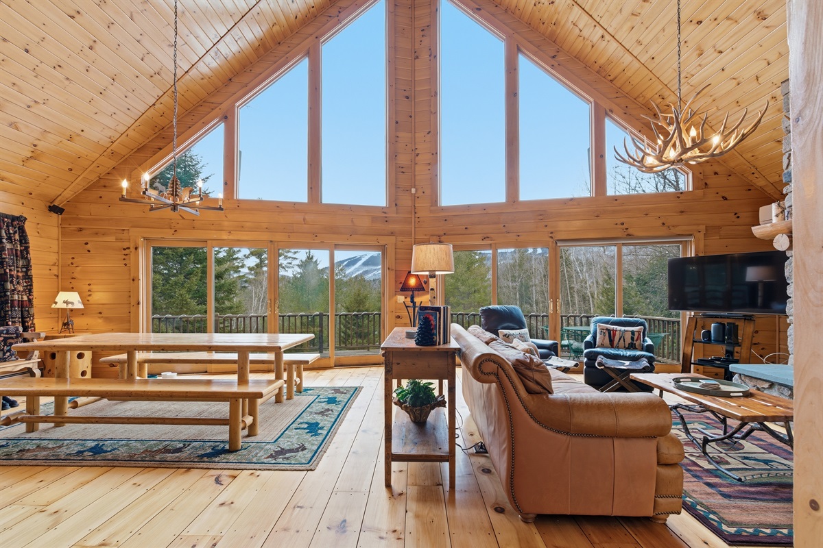 Comfortable seating and TV make this a great place to unwind together.