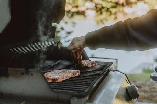 Grill available for use