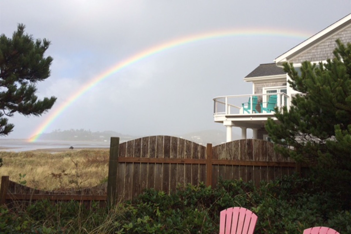 Rainbow over the Oregon Coast.