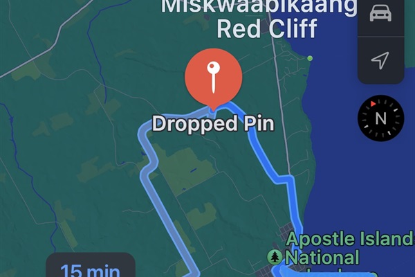 14 minutes for 7 miles from Mt Ashwabay in Bayfield Wisconsin. Downhill/cross country Skiing, snowshoe, summer events concerts at “big top” see website 