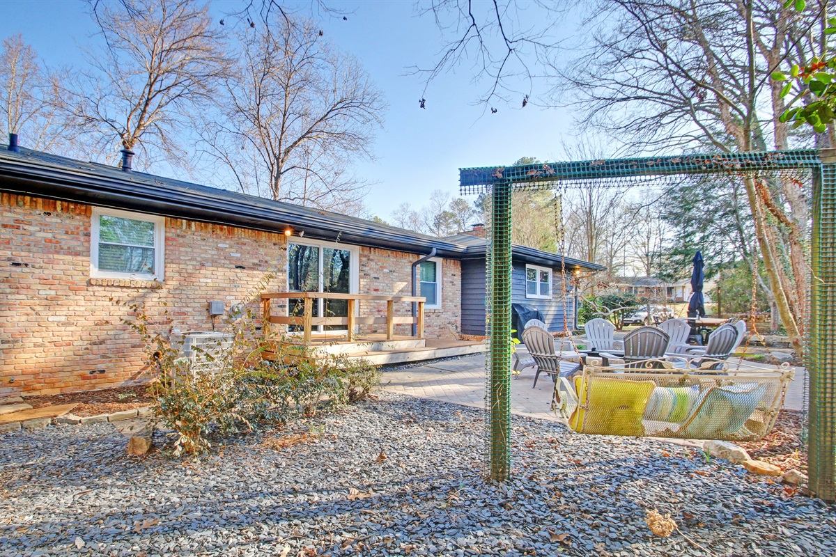 Sit and Swing or Sit and Sip by the Fire