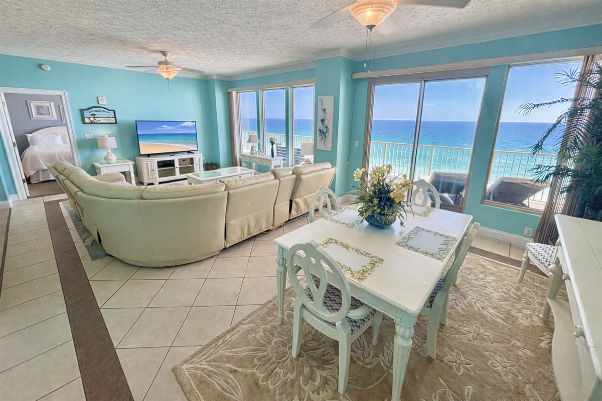 Dining and living room area