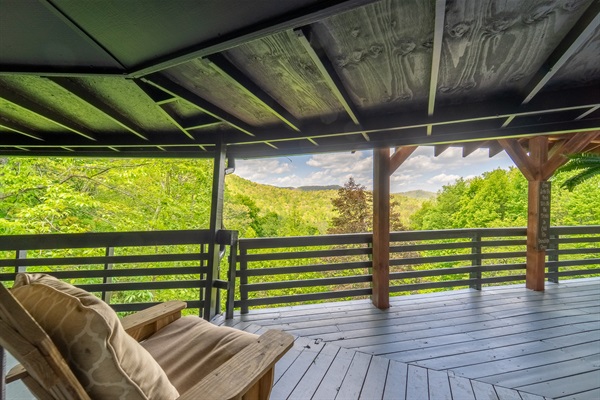 Gorgeous Mountain View, Exiting to the Back Porch from the Living Room