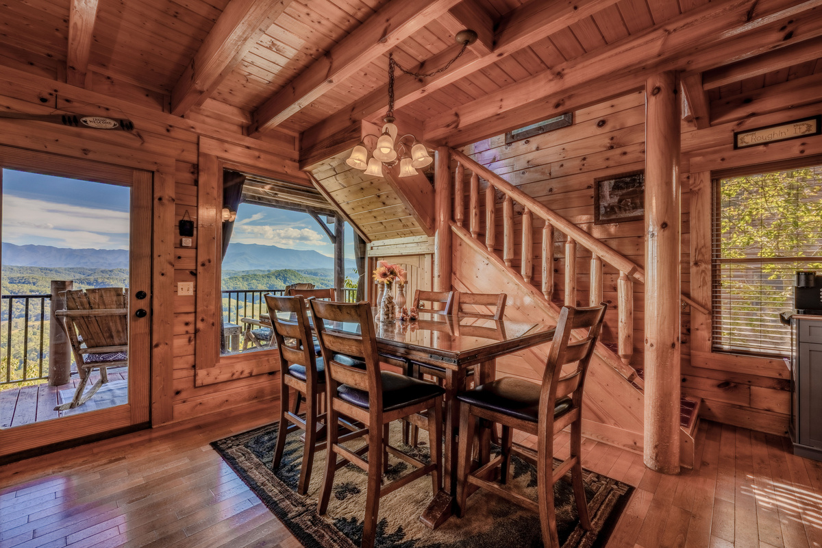 Pub style dining room table