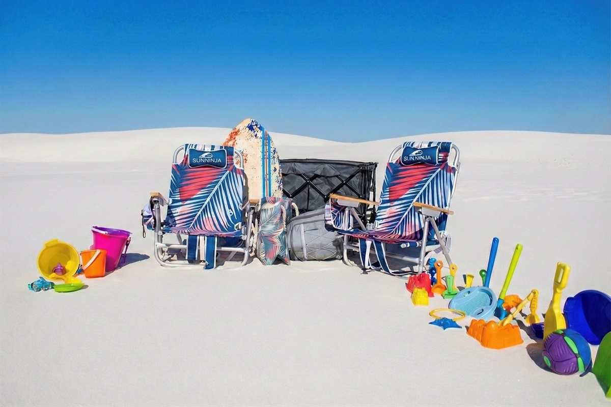 Pack light and enjoy the shore! We provide everything you need for a perfect beach day, including chairs, a cooler, a wagon, and plenty of toys to keep the little ones entertained for hours.