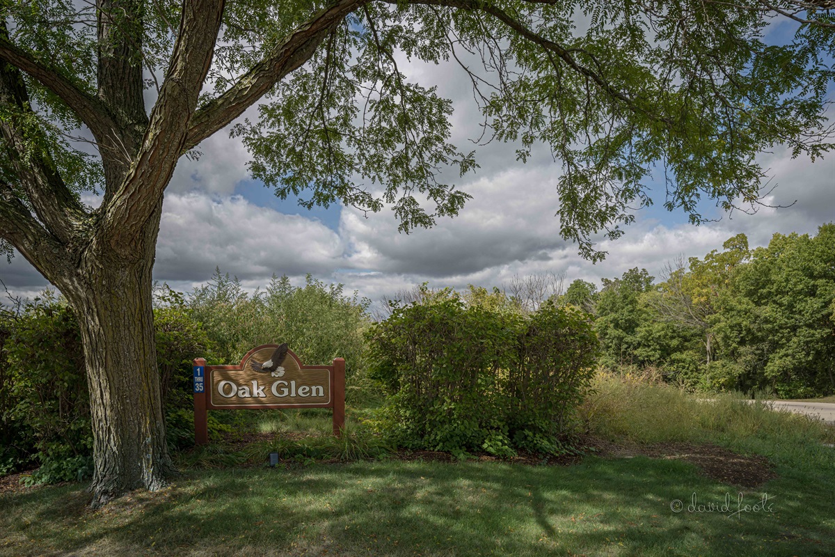 Serene wooded setting with golf, trails, amenities nearby