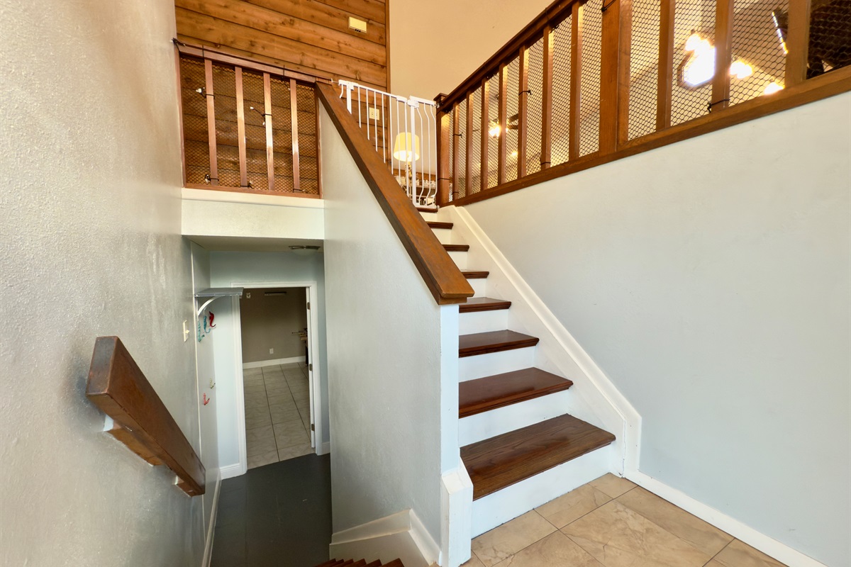 Stairs to the second level