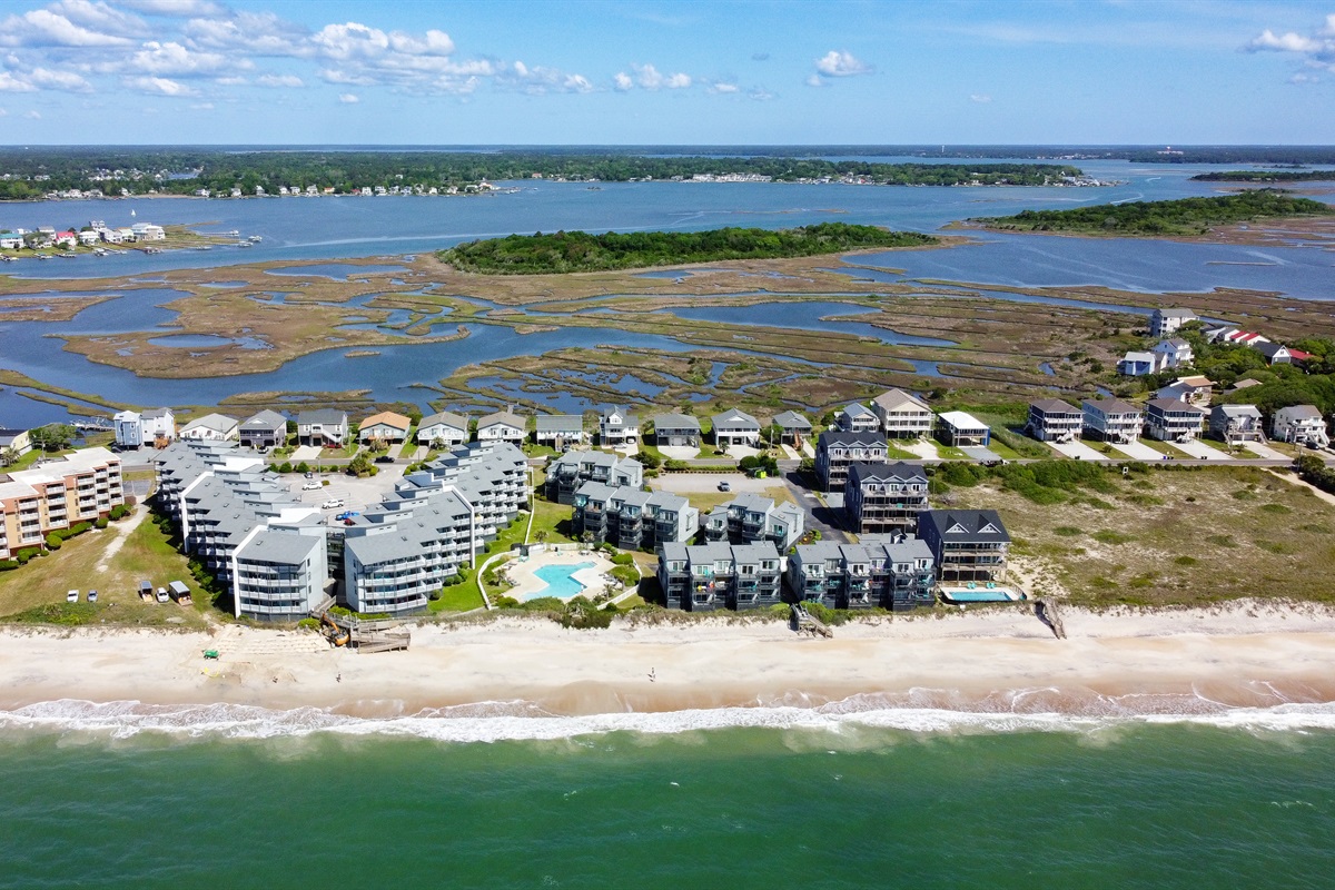 Shipwatch Villas and the sound