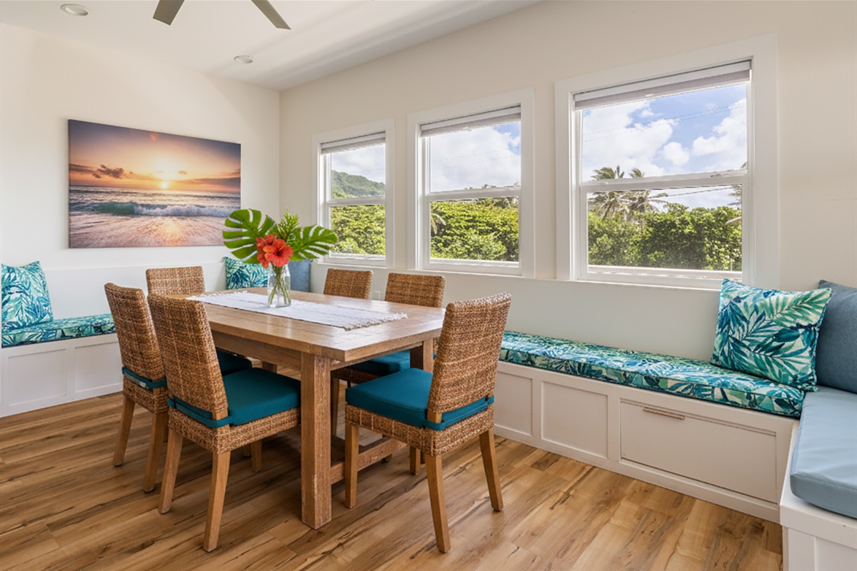 Dining Area | Representative Interior. Finishes & Decor Vary By Unit