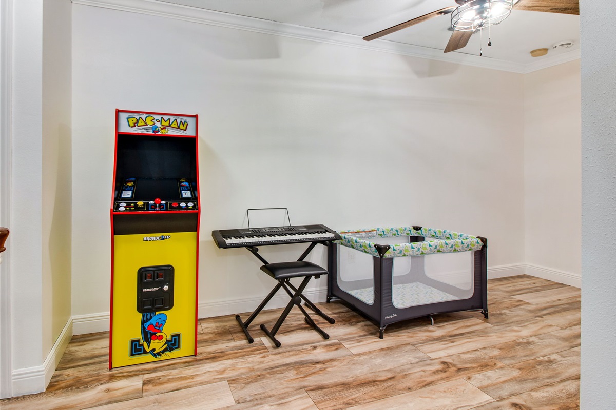 Pac-man, keyboard, pack-n-play