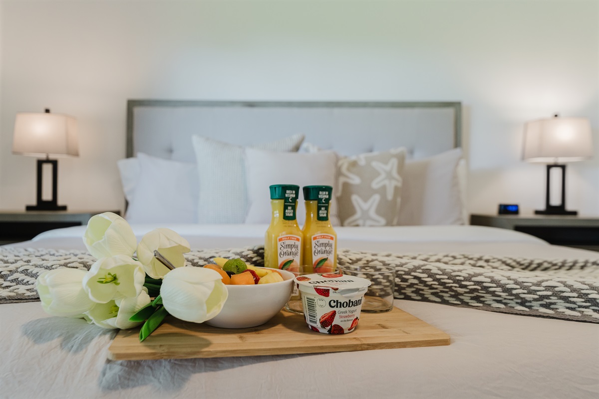 Spacious primary suite with a comfortable king bed and a serene atmosphere. Relaxing retreat designed for restful nights and peaceful mornings. Thoughtfully designed bedroom with hotel-quality comfort