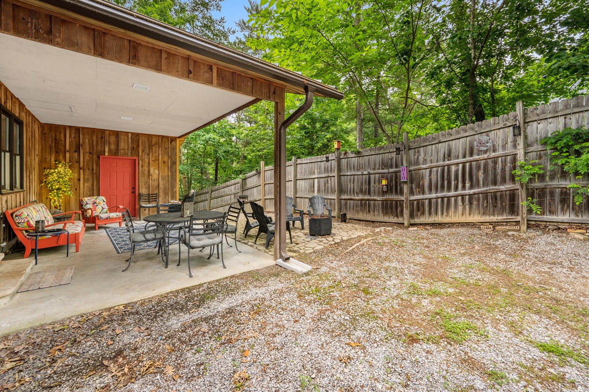 Outdoor seating area