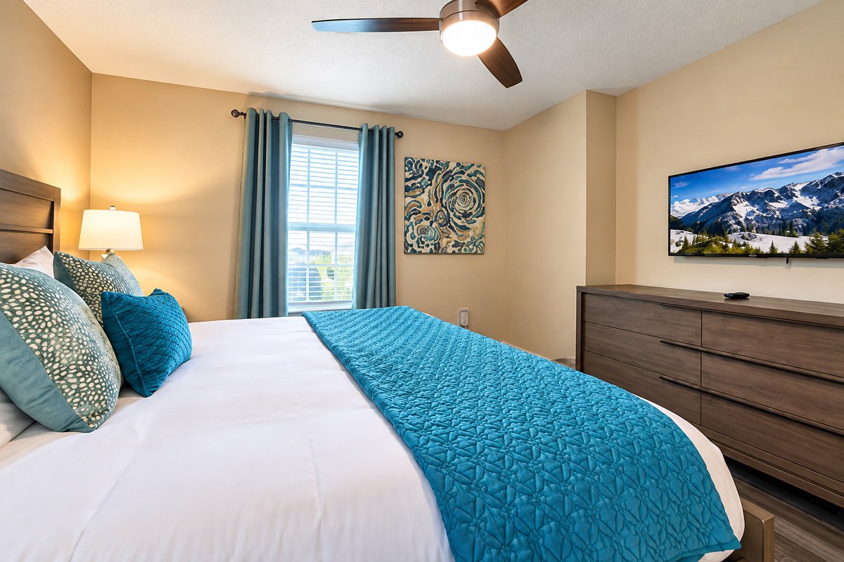 All of our bedrooms have ceiling fans, which allow you to further control your level of comfort.