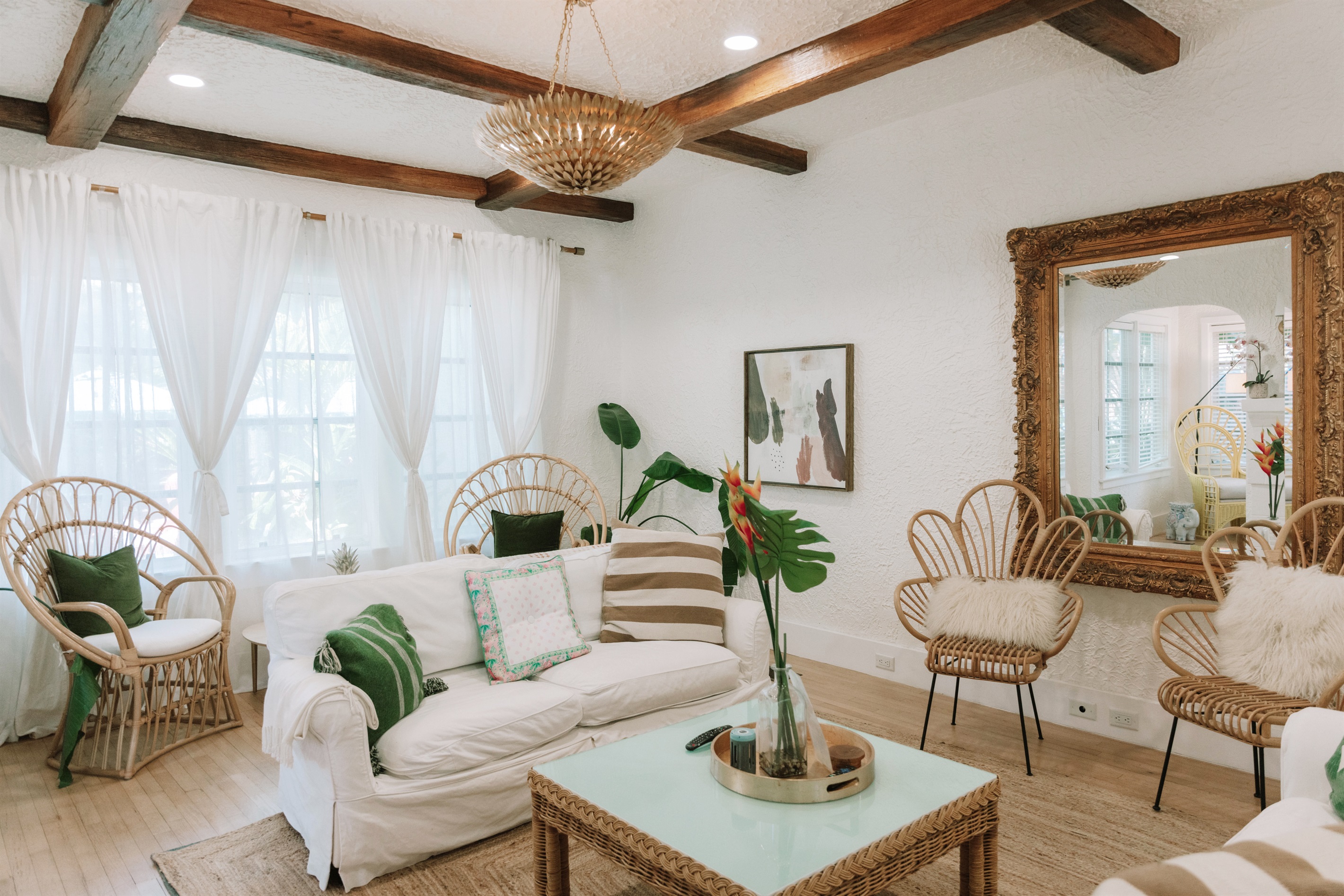 Relax in elegance, in our professionally designed living space with iconic local furniture from Circa Who.