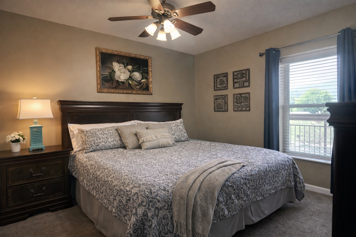 Additional private bedroom offering quiet comfort and plenty of space for your Pigeon Forge stay.