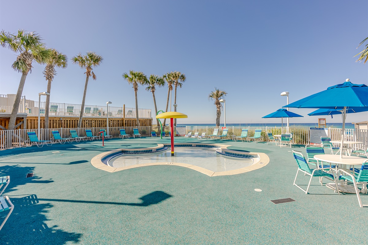 Kid's splash area
