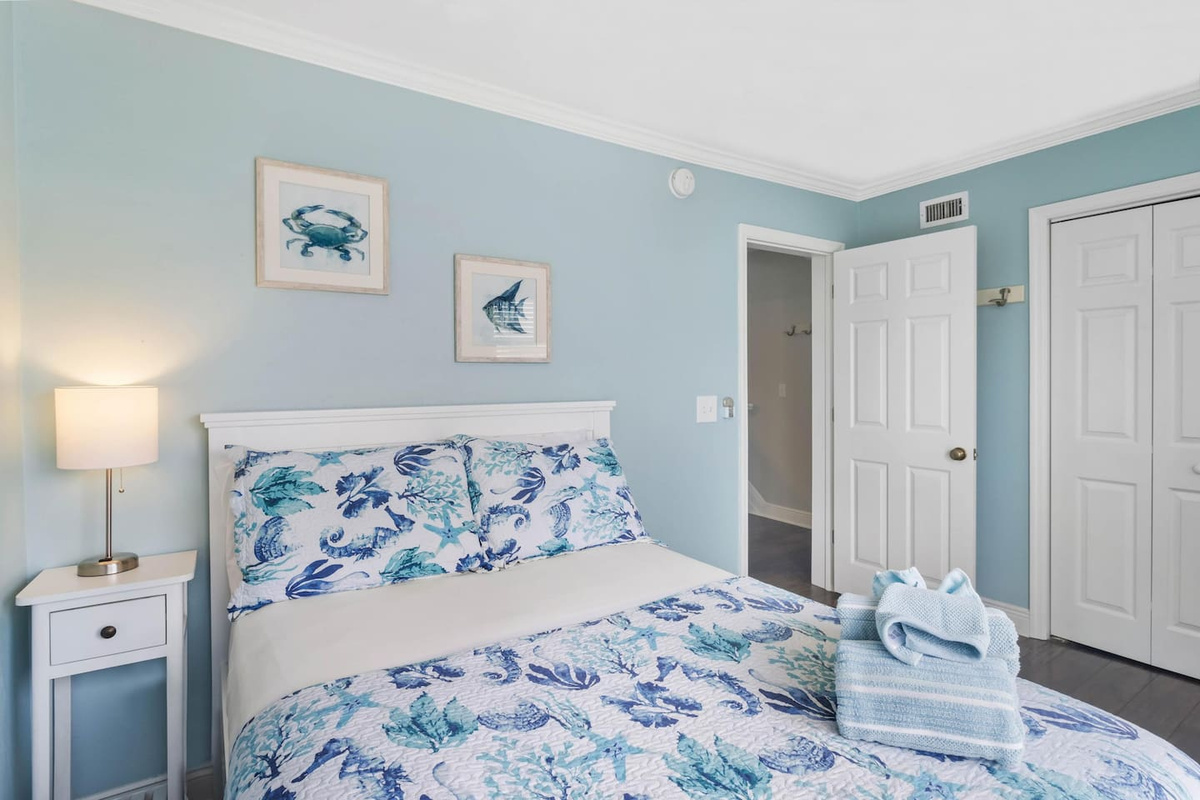 Queen Bedroom conveniently located on Main Level.