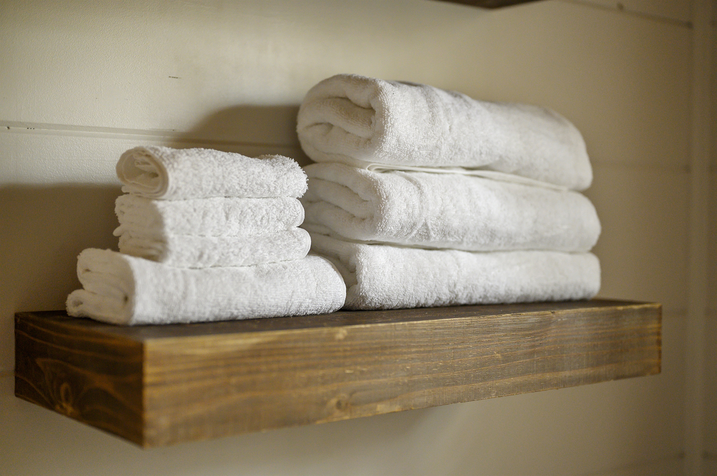 Wrap yourself in comfort with our complimentary towels - your perfect companions for a relaxing stay