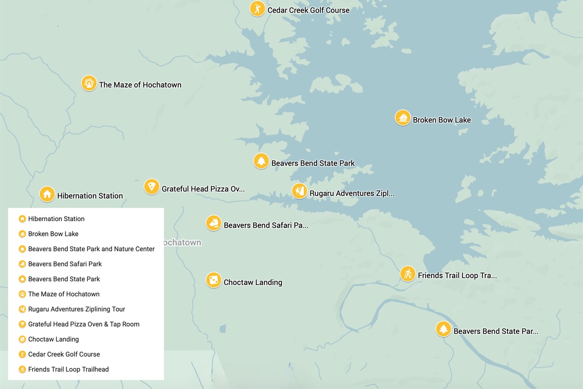 The cabins are surrounded by endless local activities!
