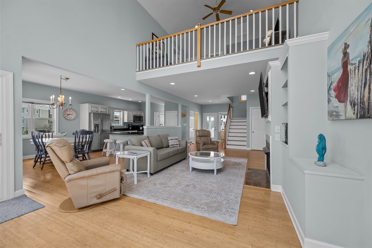 Open-concept living area