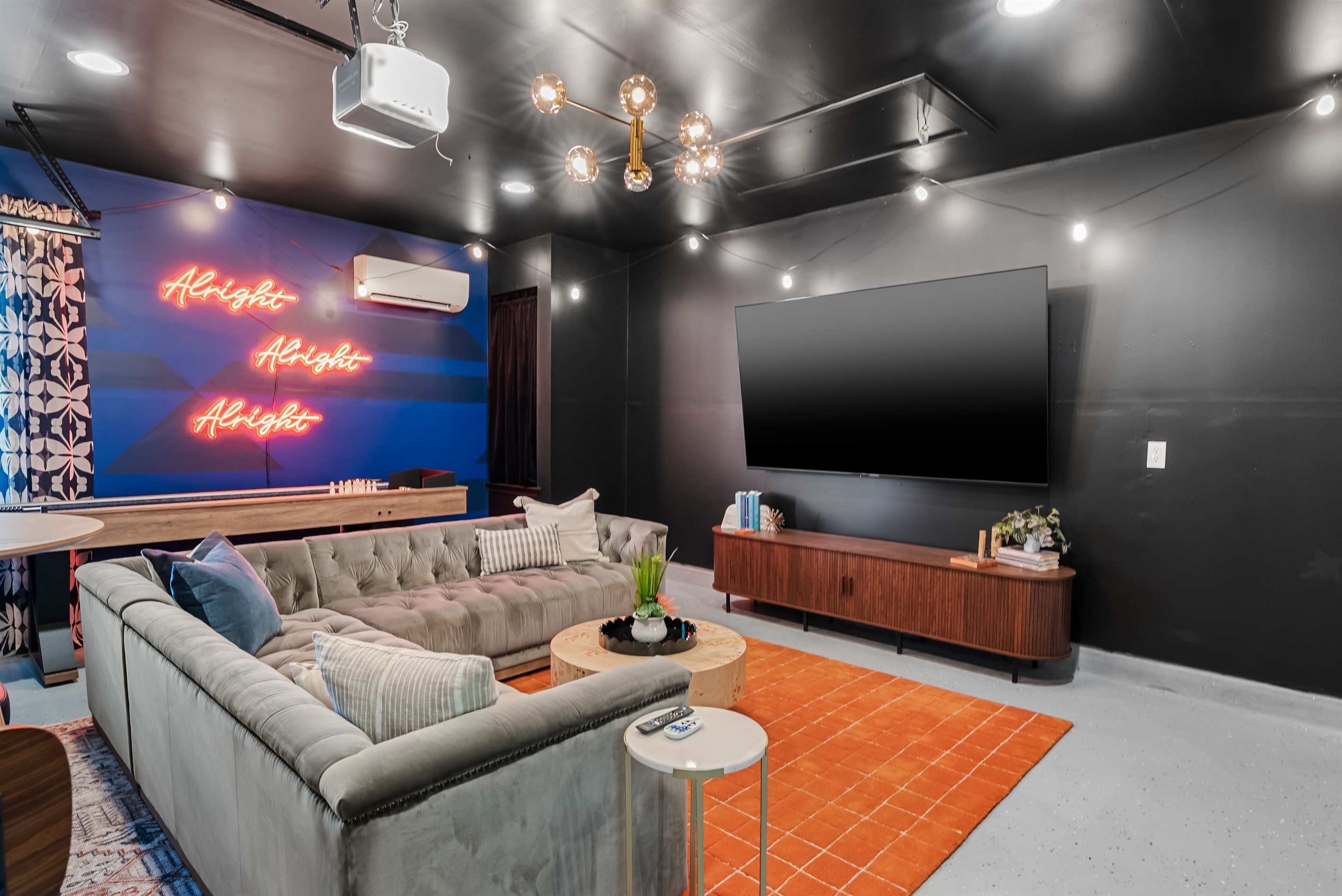 85inch TV with ample seating