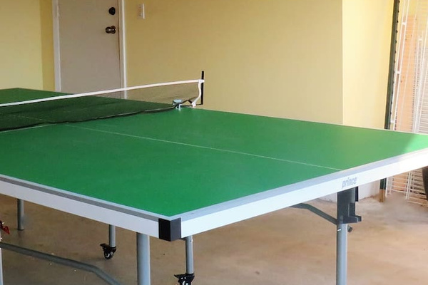 Ping Pong Table, Rackets and Balls