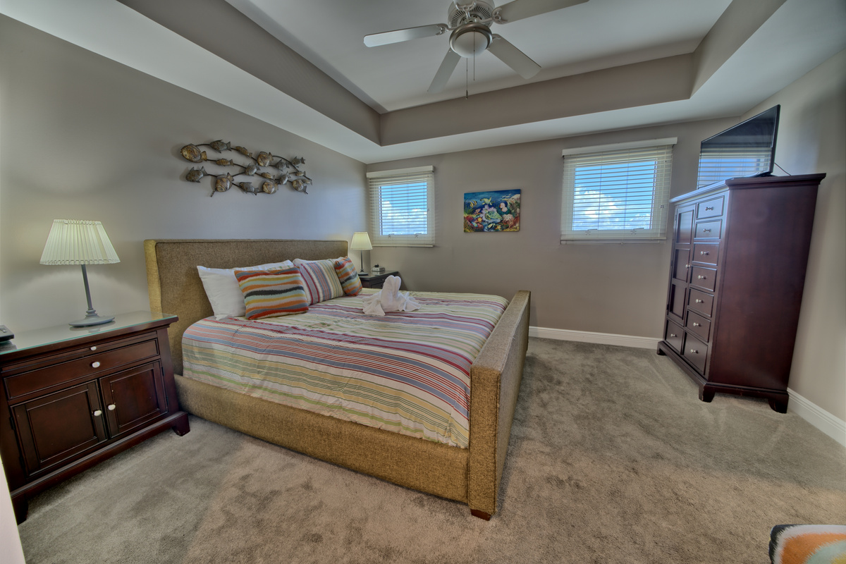 King Bed Setup in Guest Suite Master View 2