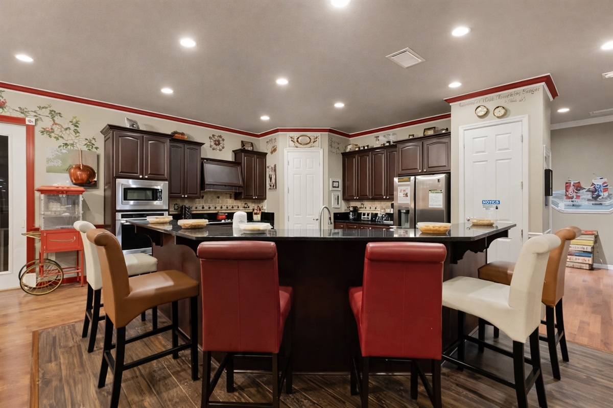 Gourmet kitchen for gatherings