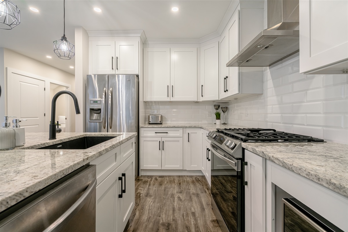 Kitchen island and appliances
