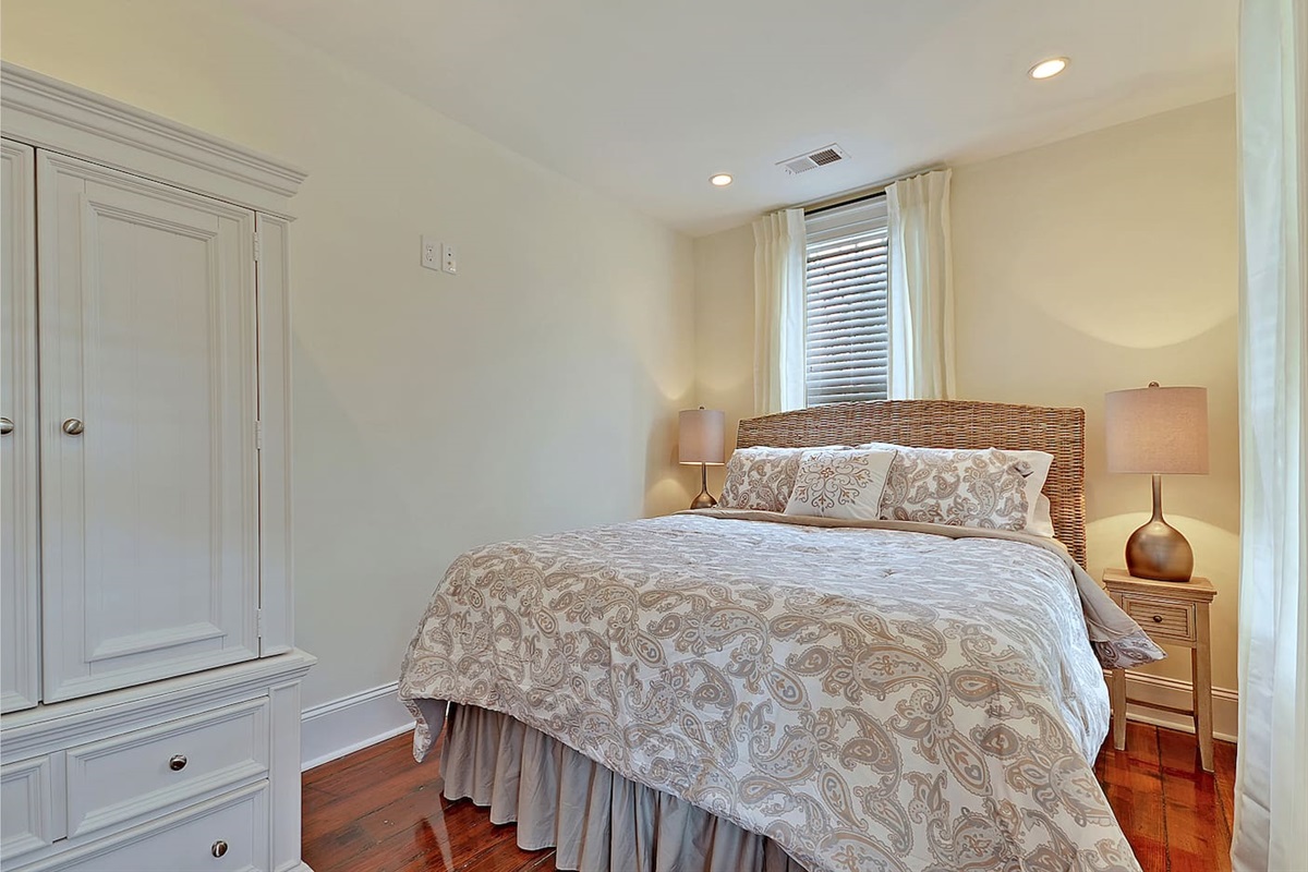 Bedroom 1 with queen bed