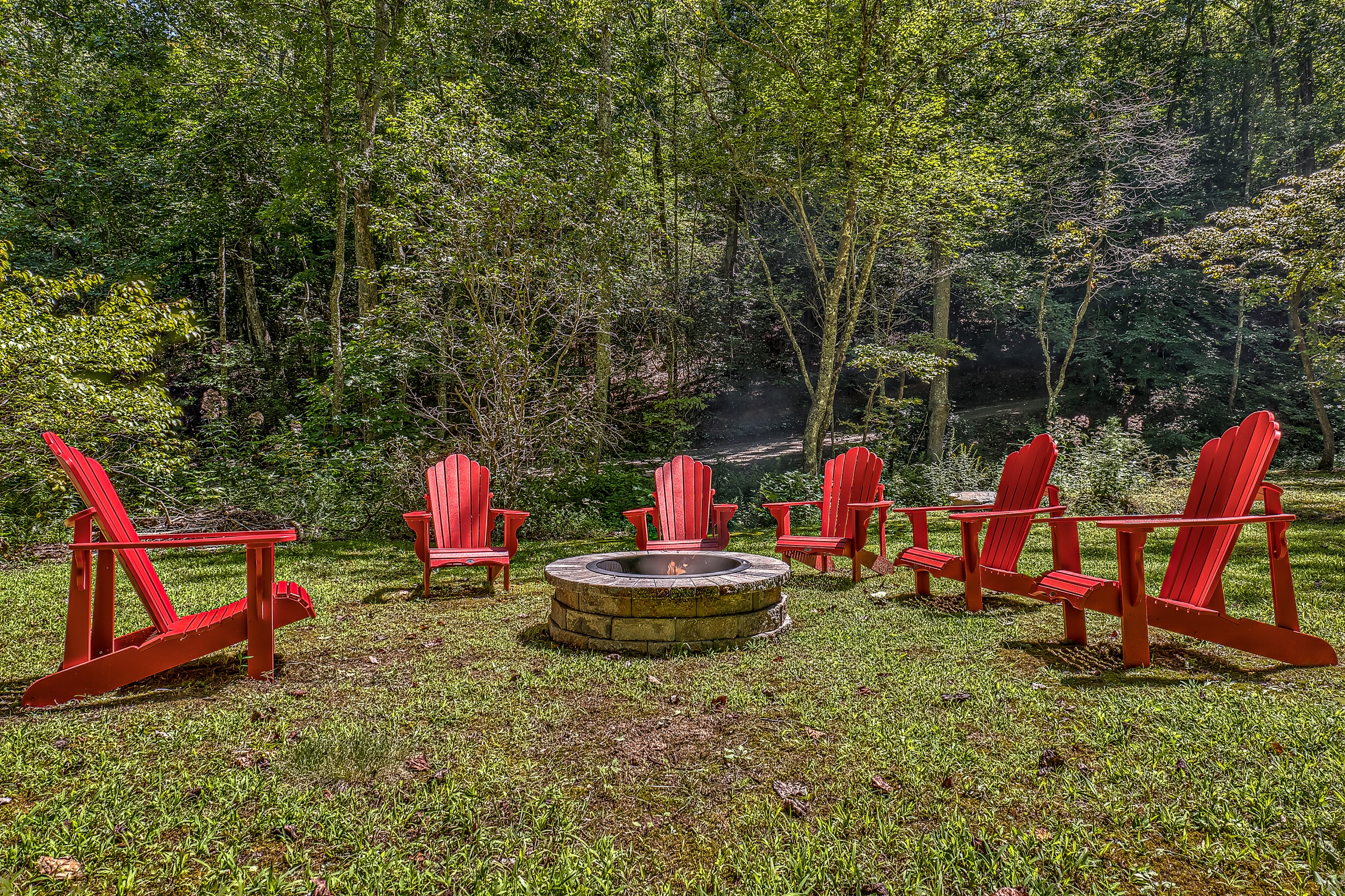 Firepit wood burning