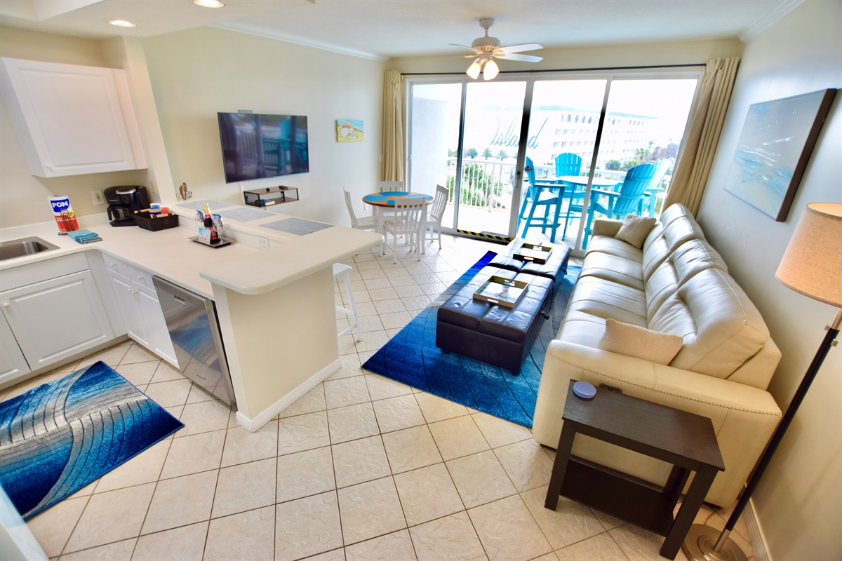 Destin West Gulfside #507: Living Room