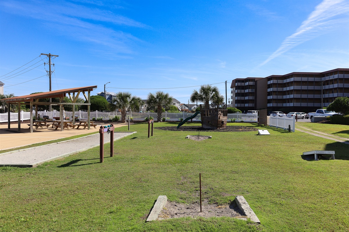 Playground area for kids to enjoy!