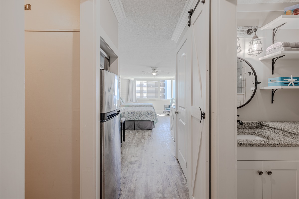 Entryway into condo