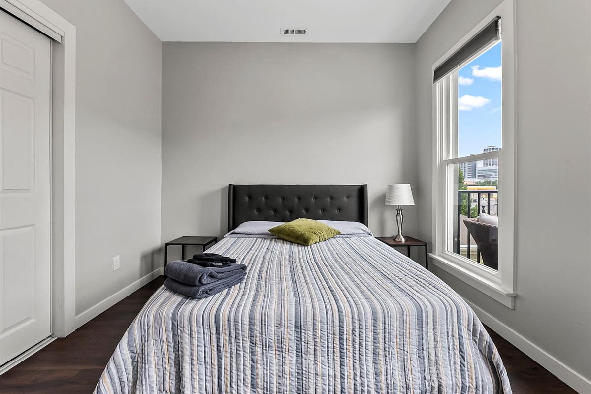 Simple, modern design with calming tones for restful nights.