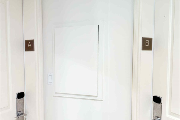 PRIVATE Hallway that connects Unit A and Unit B.