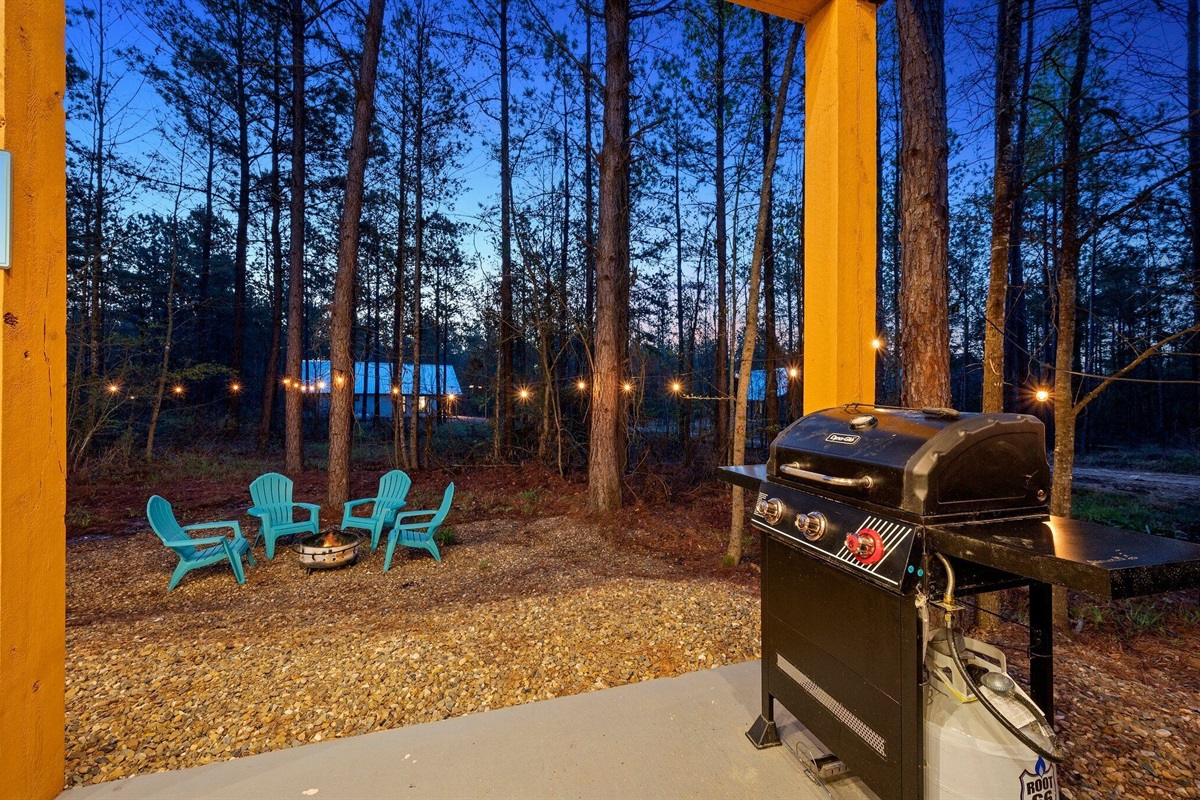 Fire pit nights = instant vacation mode.